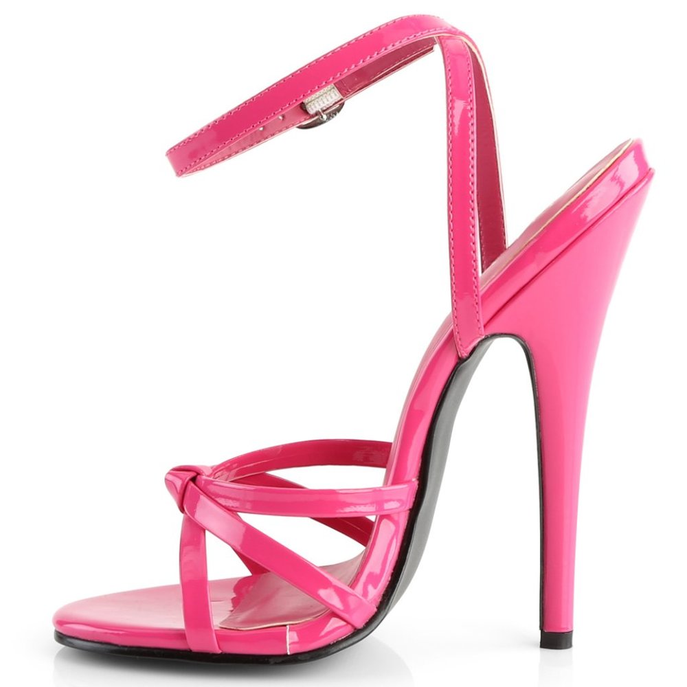 Patent Leather Open Toe High Heel Shoes